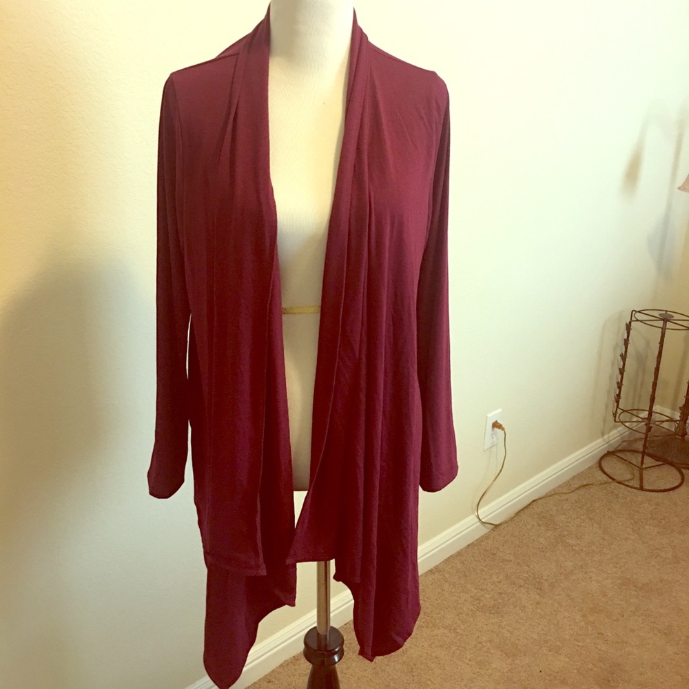 Deep Plumb cardigan
